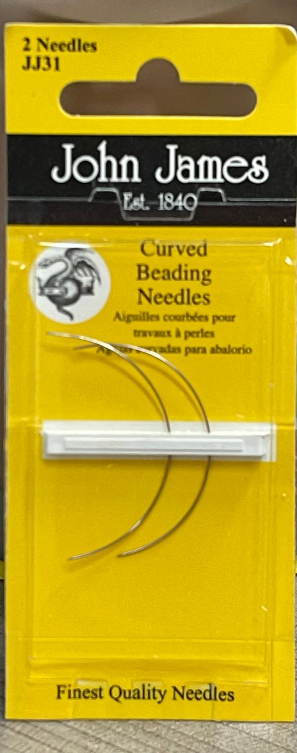 JJ Curved Beading Needles - Size 12