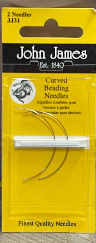 JJ Curved Beading Needles - Size 12
