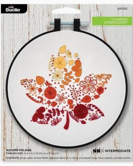 Autumn Foliage Embroidery Kit