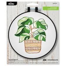 Potted Beauty Embroidery Kit