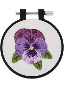 Pretty Pansy Embroidery Kit