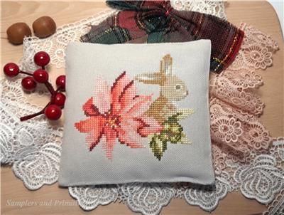 Bunny and Poinsettia