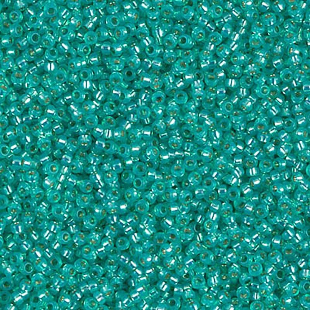 15: 9572 Dyed Aqua Green S/L Alabaster