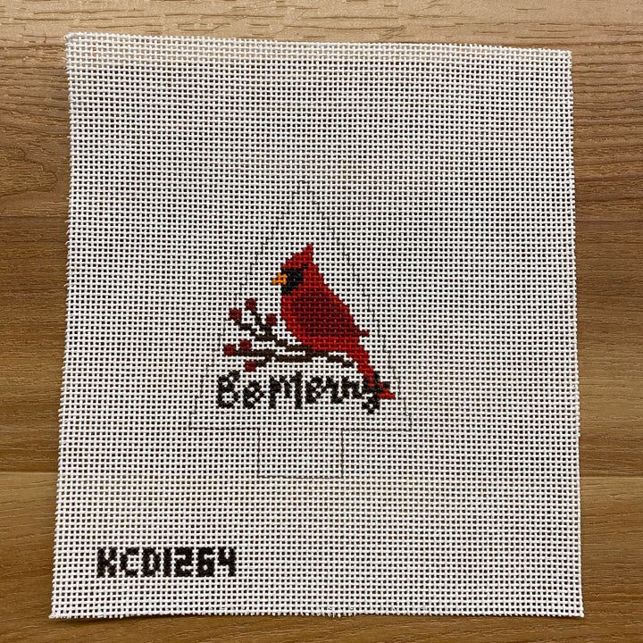 KCD-1264: Be Merry Cardinal Tree Ornament