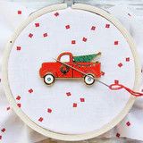 Vintage Christmas Truck Needle Minder