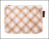 Plaid Mesh Bag: 6"x9" (Pumpkin)