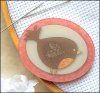Tweet Brown Bird Acrylic Needle Minder