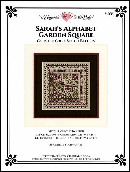 Sarah's Alphabet Garden Square