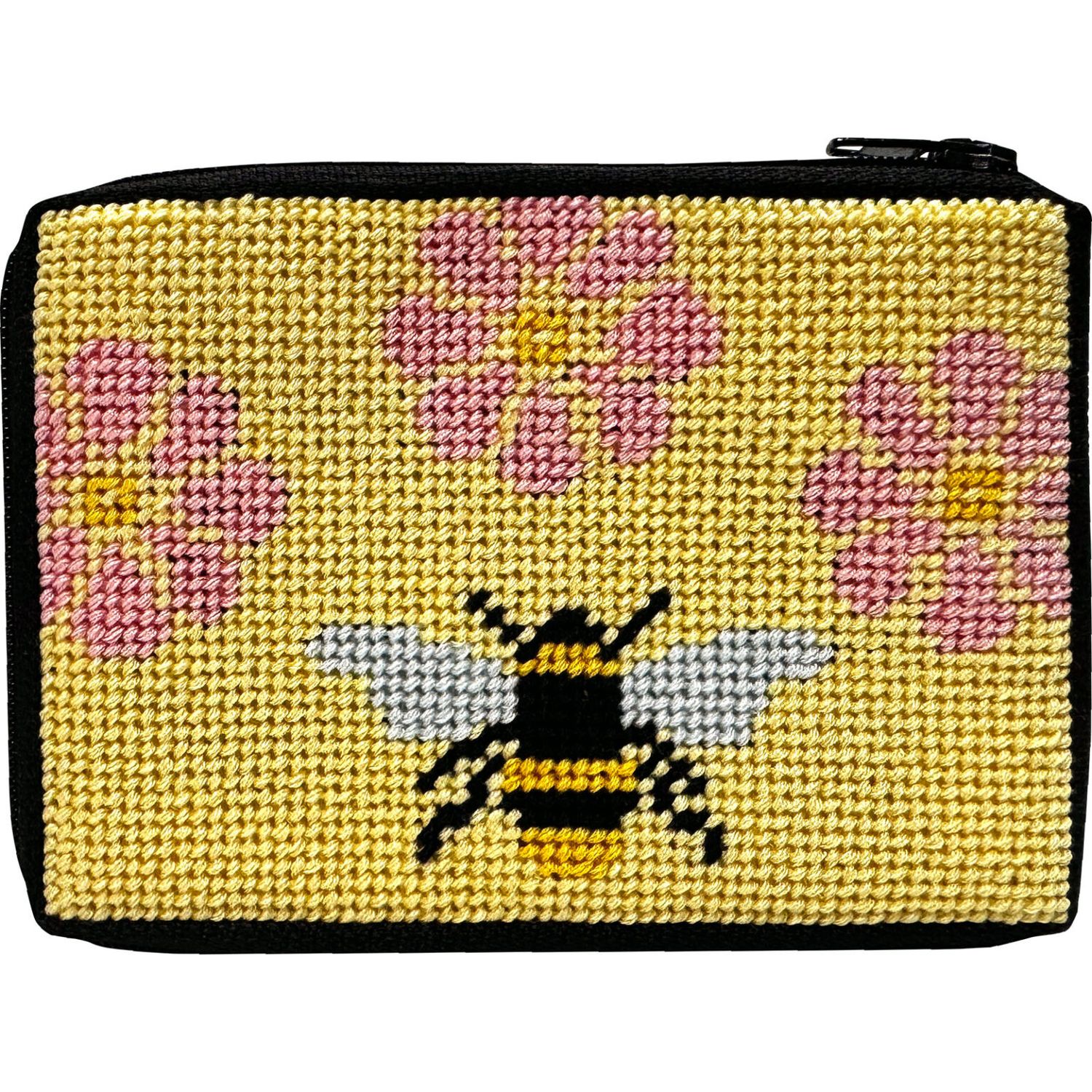 SZ244: Flowers &amp; Bee Coin Purse