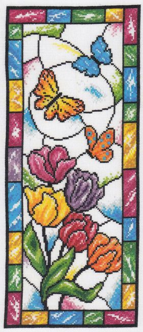 3546: Stained Glass Spring Butterflies