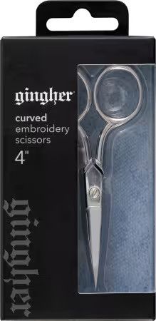 gingher 4" Curved Embroidery Scissors