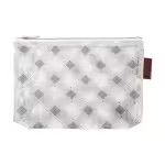 Plaid Mesh Bag: 6"x9" (Charcoal)
