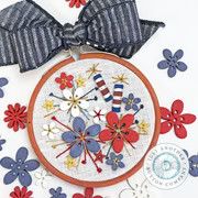 Star Spangled Floral Embroidery Kit