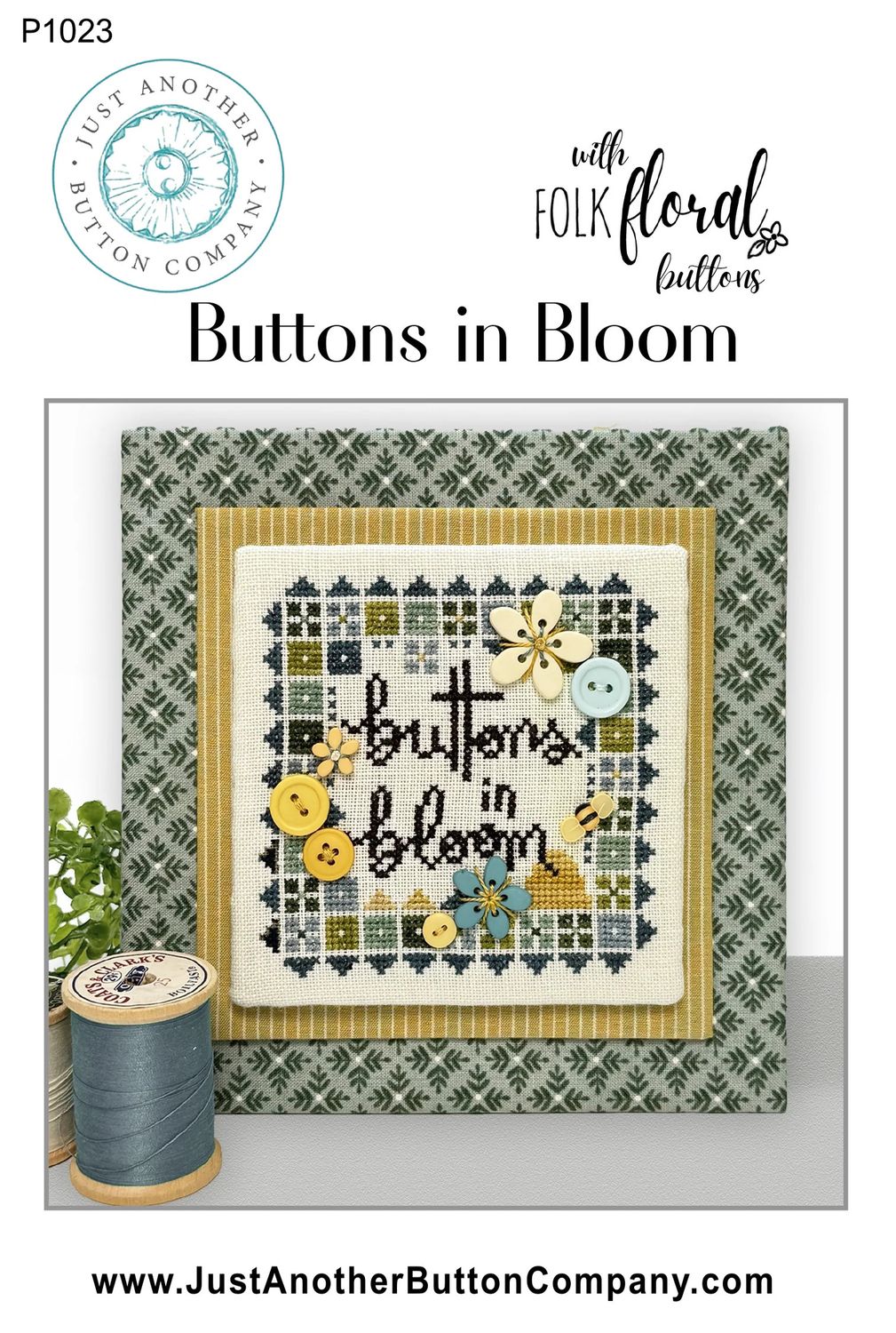 Buttons in Bloom Floral