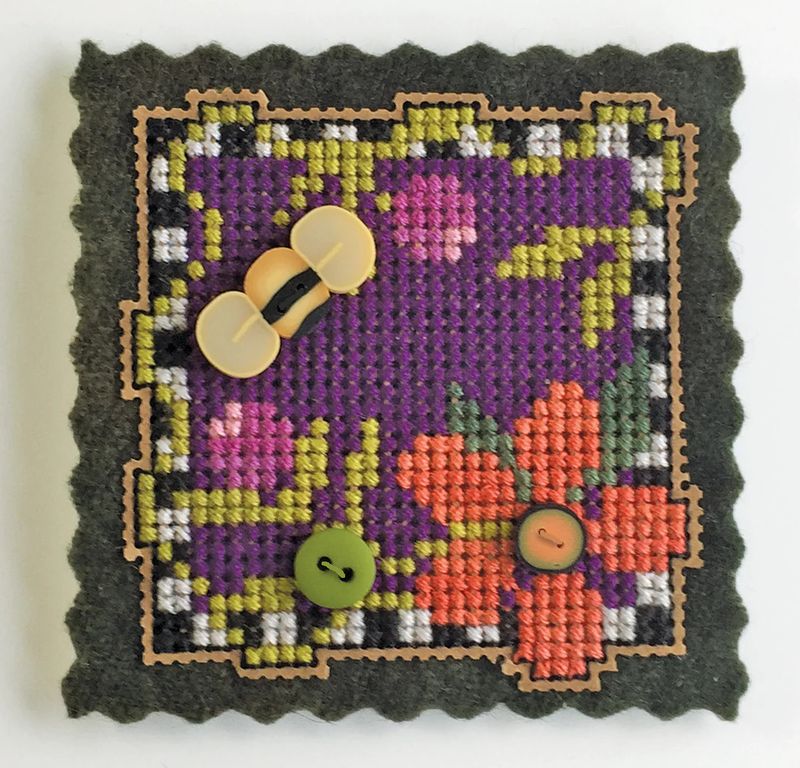 Buttons in Bloom - Purple