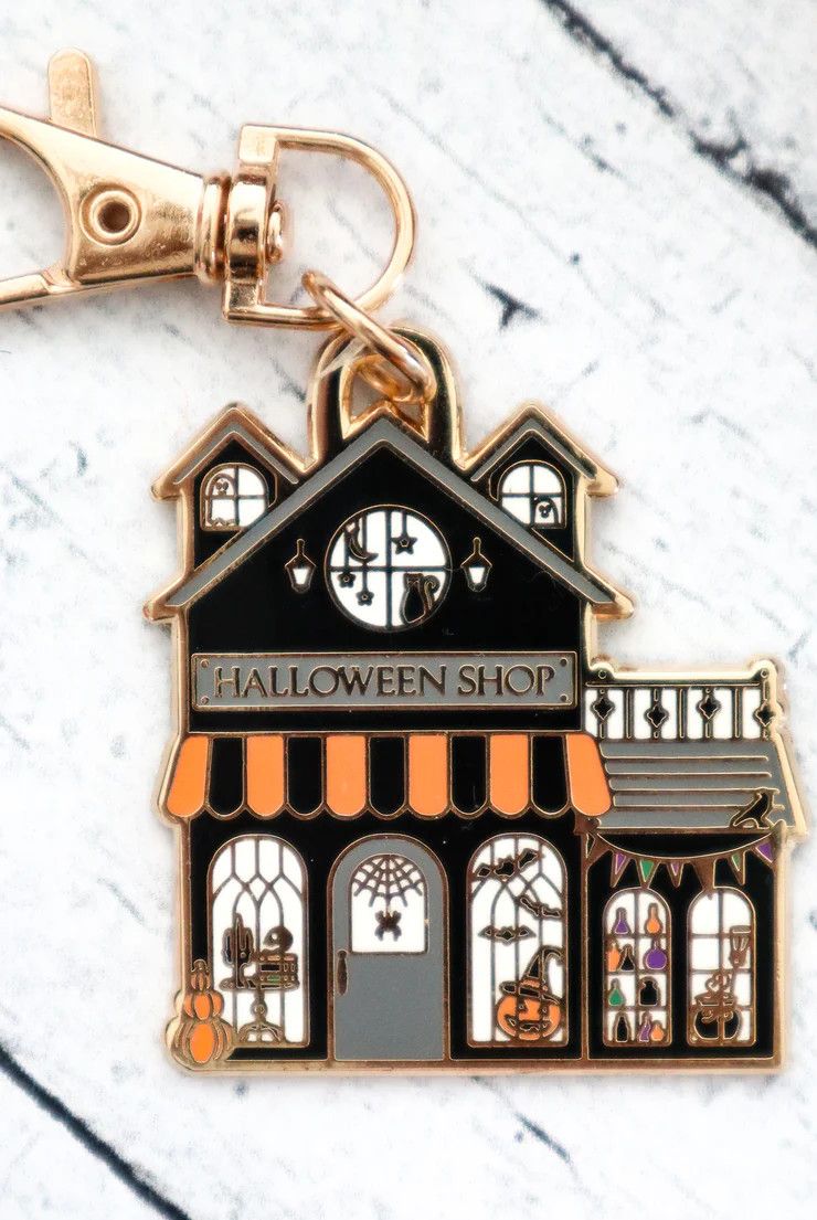 Halloween Shop Enamel Charm