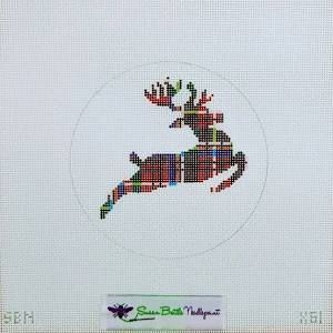 SBN X-61 Plaid Reindeer Ornament