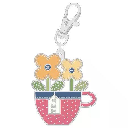 Happy Teacup Bag Charm