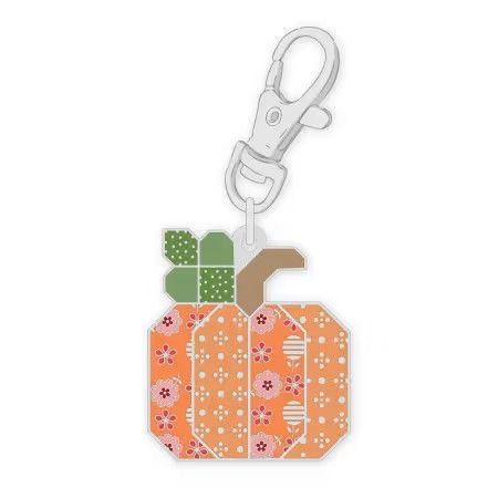 Bee Dots Pumpkin Bag Charm