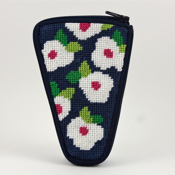 SZ914: Navy Floral Scissor Case
