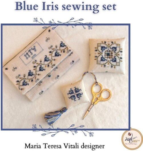 Blue Iris Sewing Set