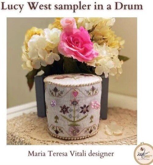 Lucy West Drum Pincushion