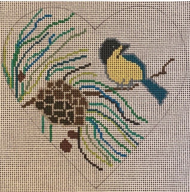 40144: Heart - Bird and Pinecone
