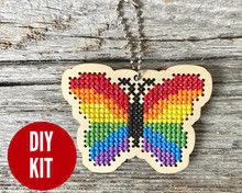 Rainbow Butterfly Ornament Kit