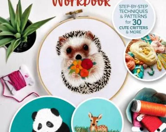 Animal Embroidery Workbook