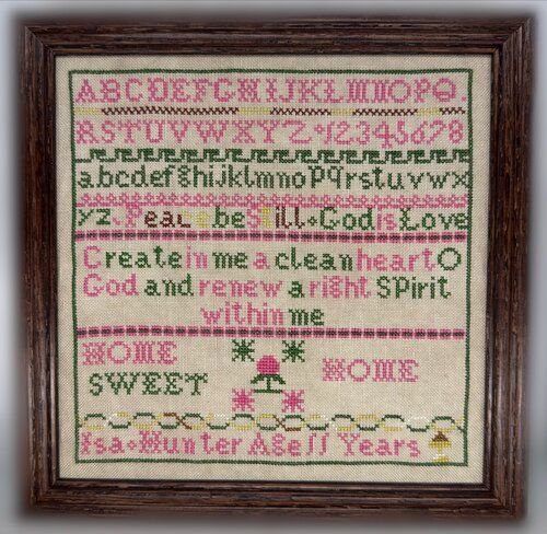 Isa Hunter Scottish Reproduction Sampler