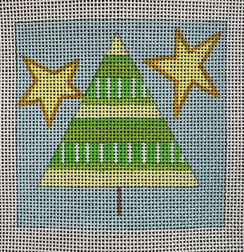 260: Green Tree with Stars