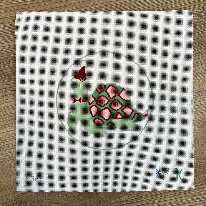 Turtle w/ Santa Hat Ornament