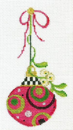 KCV 116 Pink Circle Ball Ornament
