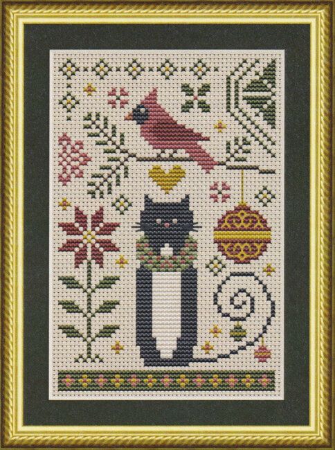 A Cat and Cardinal Christmas