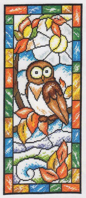 3544: Stained Glass Owl