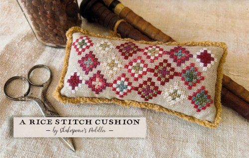 A Rice Stitch Cushion