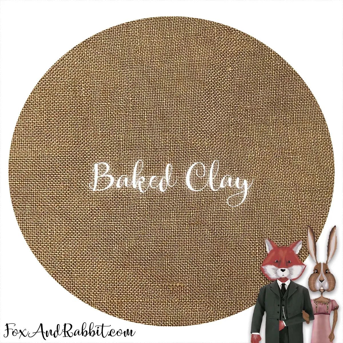 Aida 18 Ct-Baked Clay: Fat Half