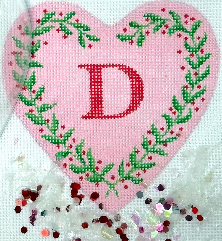 XMD-20: Heart w/Vine Domed Ornament Blank