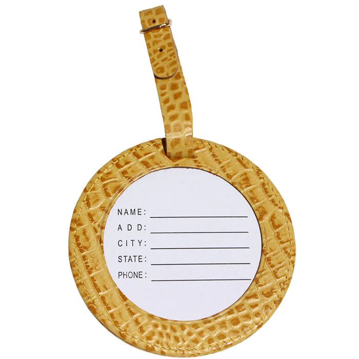 Lee Luggage Tag: Alligator Yellow