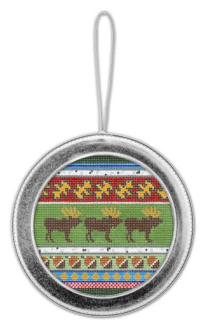 BAG66S: Round Ornament Silver