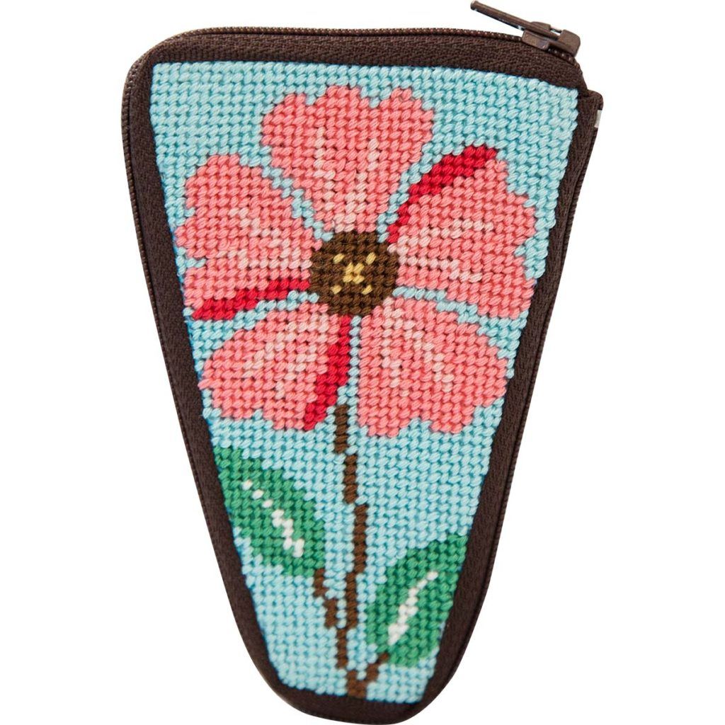 SZ932: Pink Flowers Scissor Case