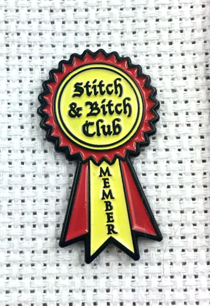 Stitch &amp; Bitch Club Needle Minder-Red