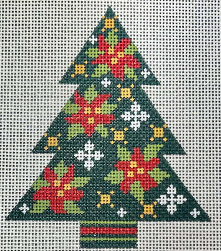 CH-1611: Tree with Poinsettias