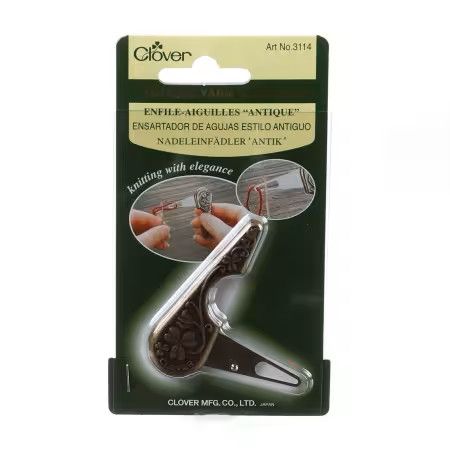 Clover Antique Gold Needle Threader