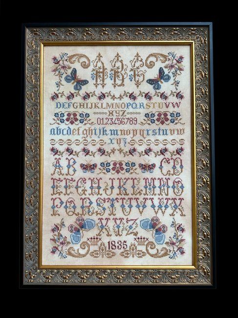 Butterflies Flowers and Letters Samplers