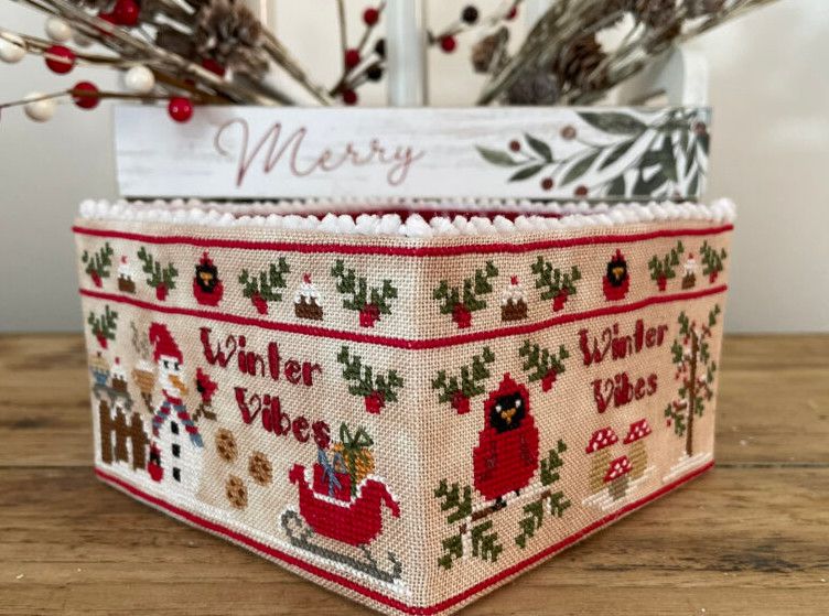 Winter Vibes Sewing Basket