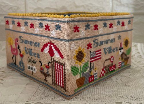 Summer Vibes Sewing Basket