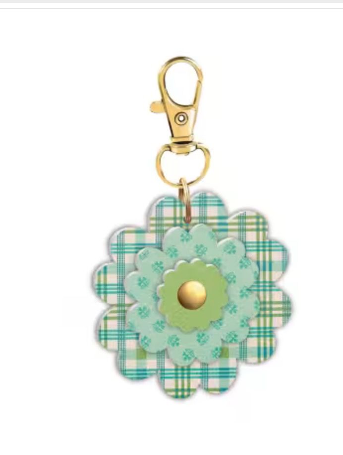 Farmer's Daughter Leather Flower Charm