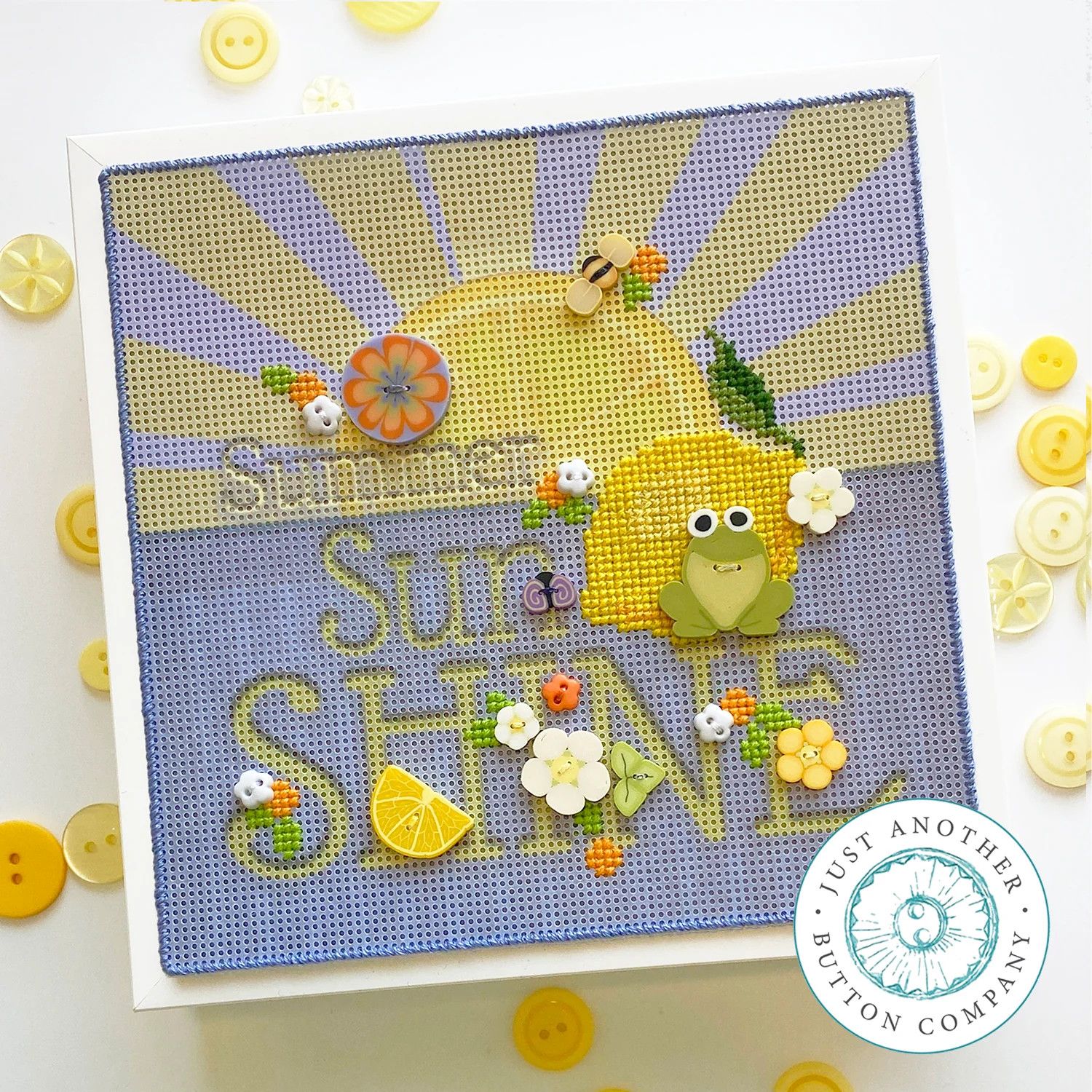 Summer Sun Shine Perforated Paper Kit w/Buttons