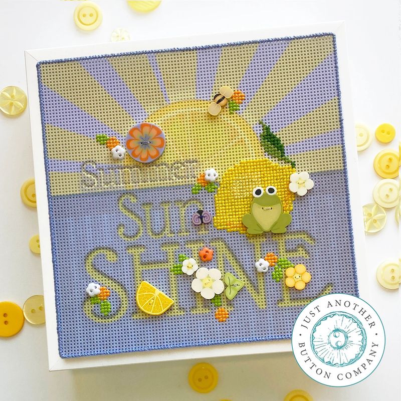 Summer Sun Shine Perforated Paper Kit w/Buttons